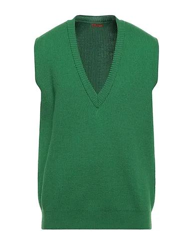 Green Knitted Sleeveless sweater
