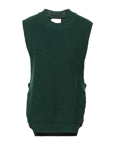 Green Knitted Sleeveless sweater