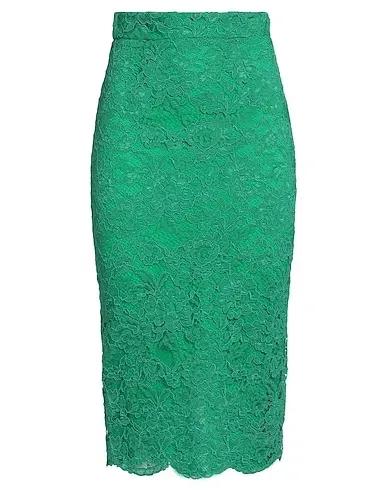 Green Lace Midi skirt