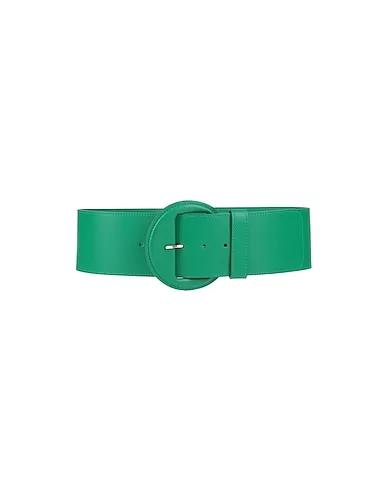 Green Leather High-waist belt