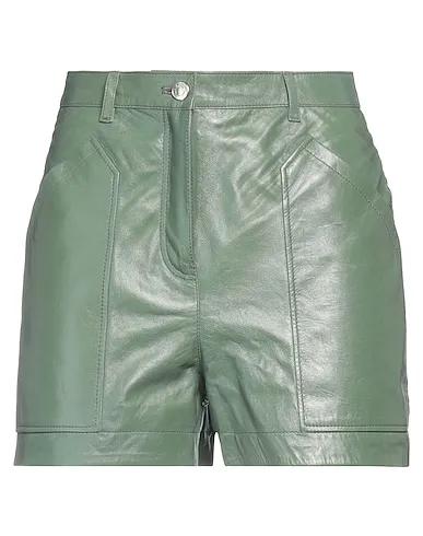 Green Leather Leather pant