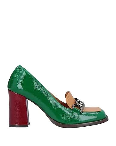 Green Leather Loafers