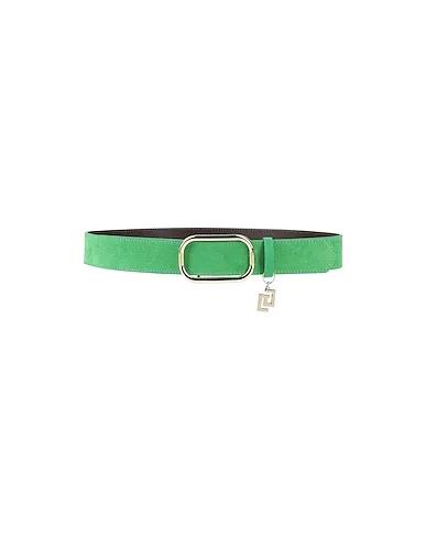 Green Leather Regular belt
