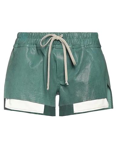 Green Leather Shorts & Bermuda