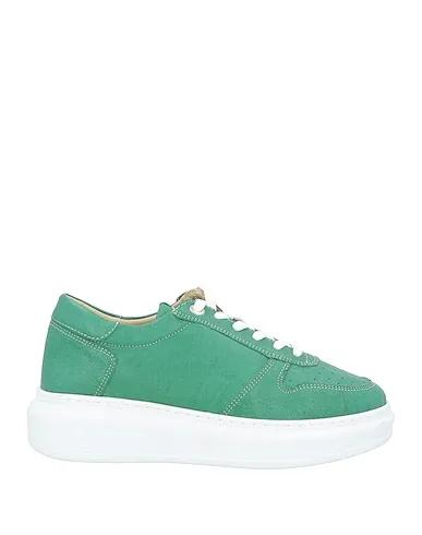 Green Leather Sneakers