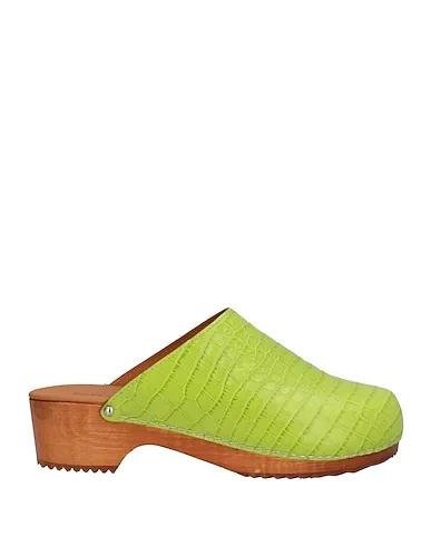 Green Mules and clogs
