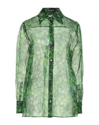 Green Organza Silk shirts & blouses