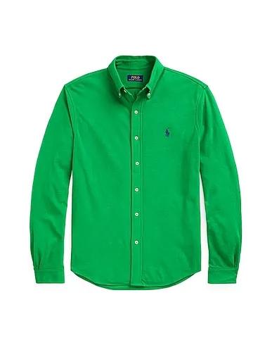 Green Piqué Solid color shirt FEATHERWEIGHT MESH SHIRT
