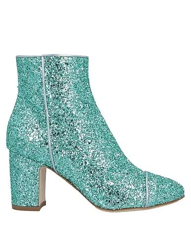 Green Plain weave Ankle boot
