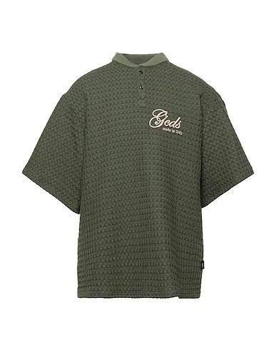 Green Plain weave Oversize-T-Shirt