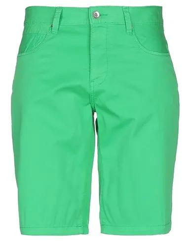 Green Plain weave Shorts & Bermuda