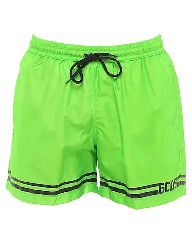 Green Plain weave Swim shorts