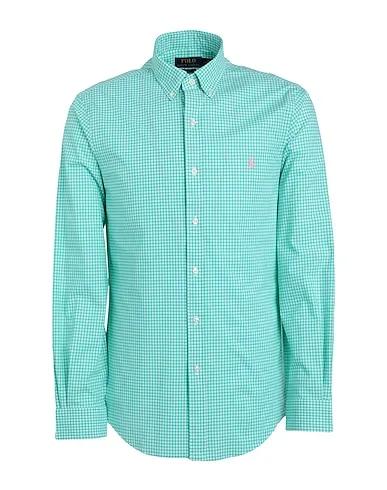 Green Poplin Checked shirt