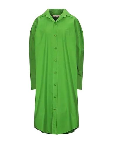 Green Poplin Midi dress