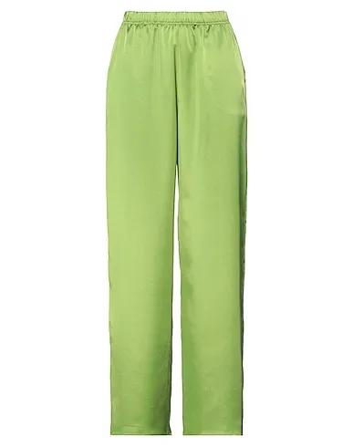Green Satin Casual pants