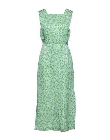 Green Satin Elegant dress