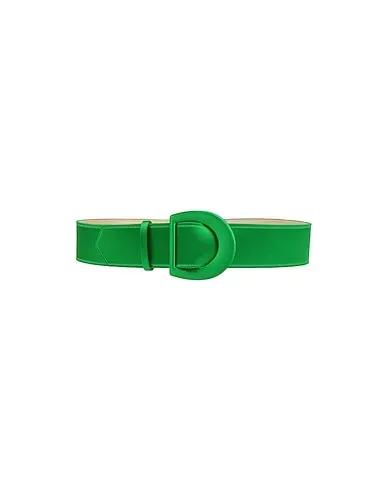 Green Satin High-waist belt