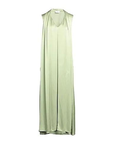 Green Satin Long dress