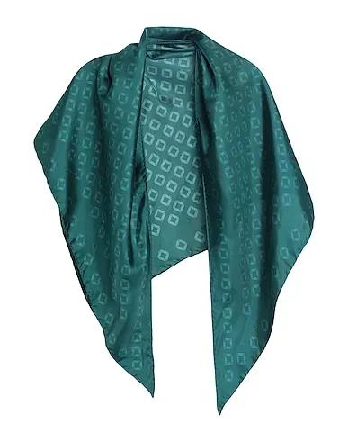 Green Satin Scarves and foulards