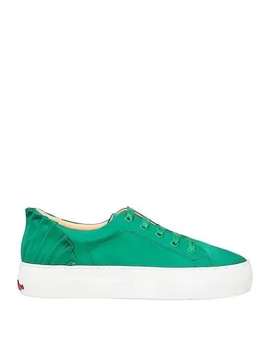 Green Satin Sneakers
