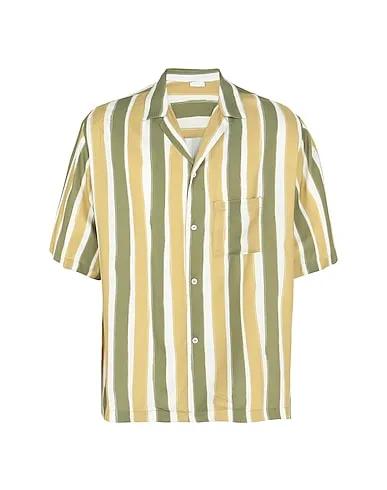 Green Striped shirt PRINTED VISCOSE S/SLEEVE SHIRT
