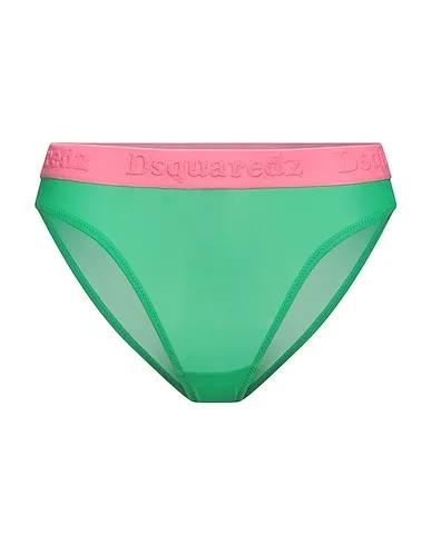 Green Synthetic fabric Brief