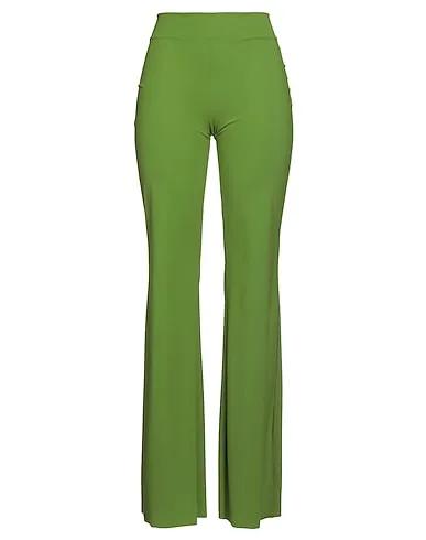 Green Synthetic fabric Casual pants