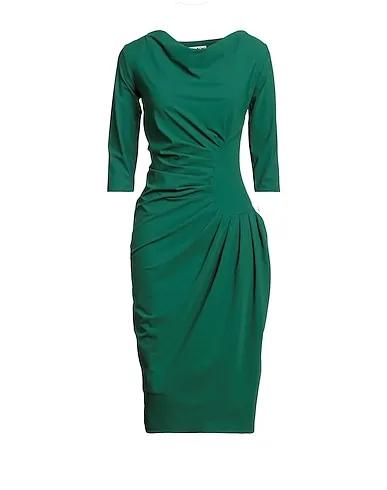 Green Synthetic fabric Midi dress