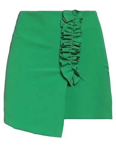 Green Synthetic fabric Mini skirt