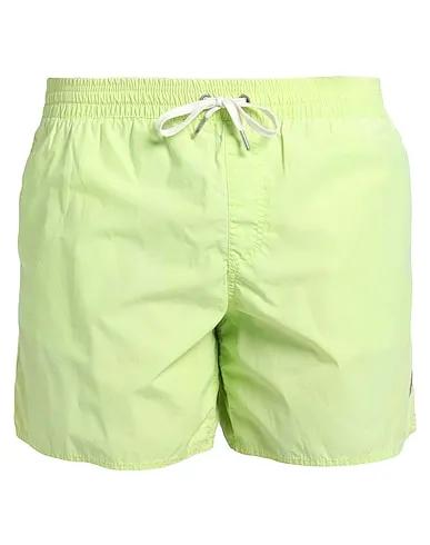 Green Synthetic fabric Swim shorts