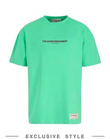 Green Synthetic fabric T-shirt
