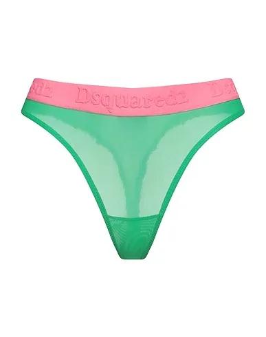 Green Synthetic fabric Thongs