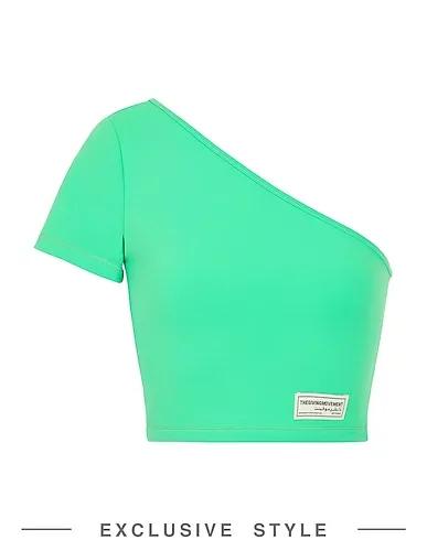Green Synthetic fabric Top
