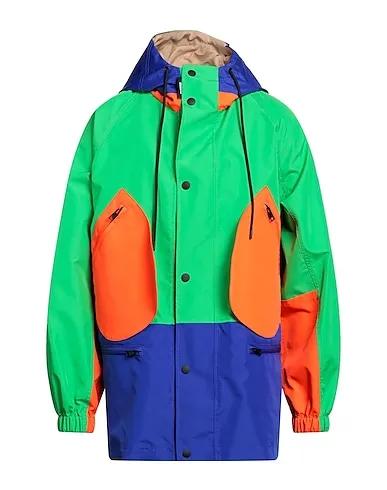 Green Techno fabric Full-length jacket