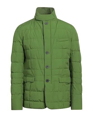 Green Techno fabric Shell  jacket