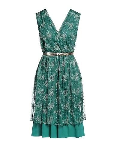 Green Tulle Midi dress