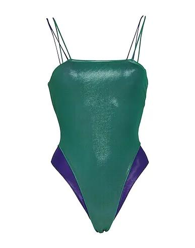 Green Tulle One-piece swimsuits