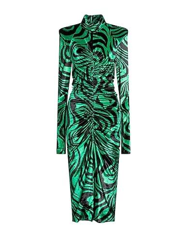 Green Velvet Midi dress
