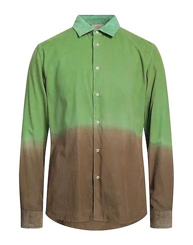 Green Velvet Patterned shirt