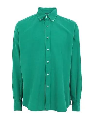 Green Velvet Solid color shirt