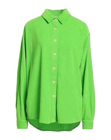 Green Velvet Solid color shirts & blouses
