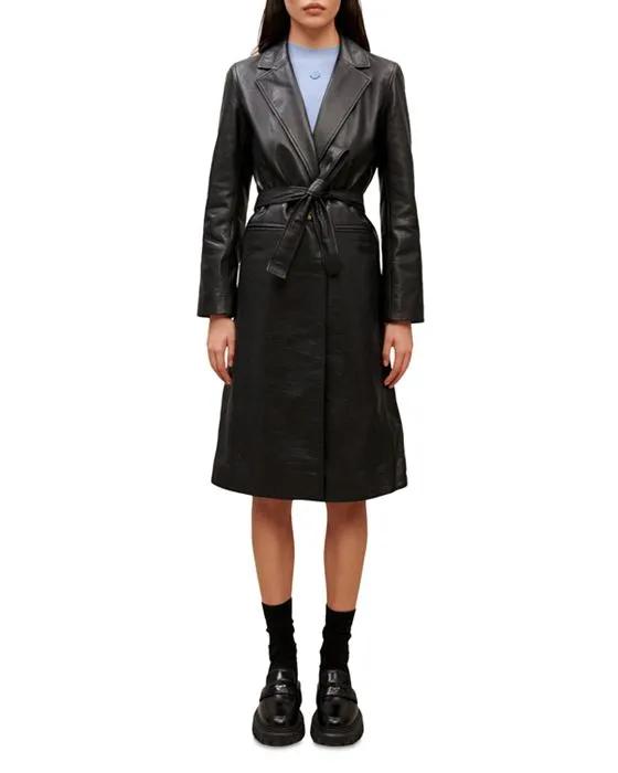Grenchir Leather Trench Coat