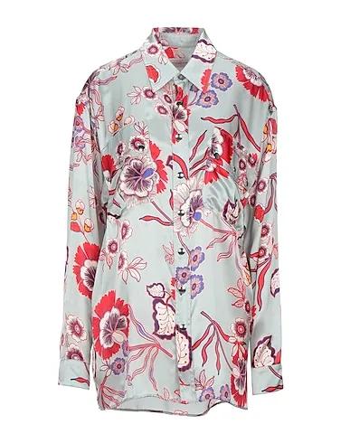 Grey Alcantara Floral shirts & blouses
