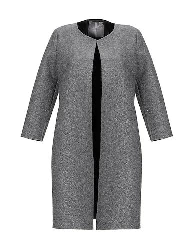 Grey Boiled wool Full-length jacket