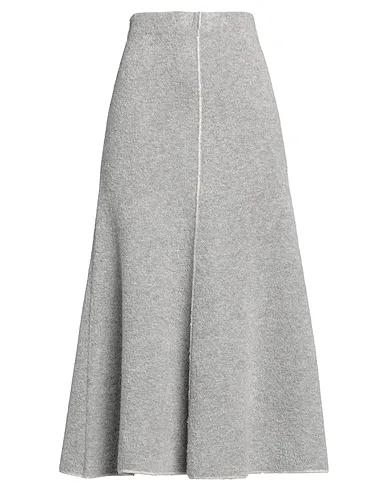 Grey Bouclé Midi skirt