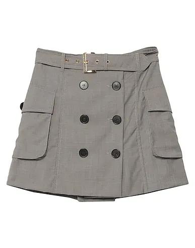 Grey Cool wool Mini skirt