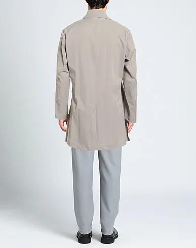 Grey Cotton twill Full-length jacket