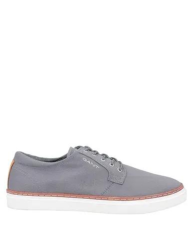 Grey Cotton twill Sneakers