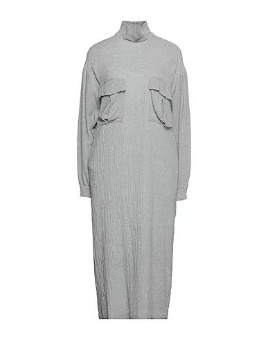 Grey Crêpe Midi dress