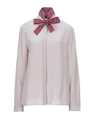 Grey Crêpe Shirts & blouses with bow